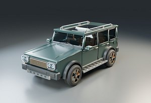 OX01 Luxury Off-Road SUV Detailed Interior 3D model