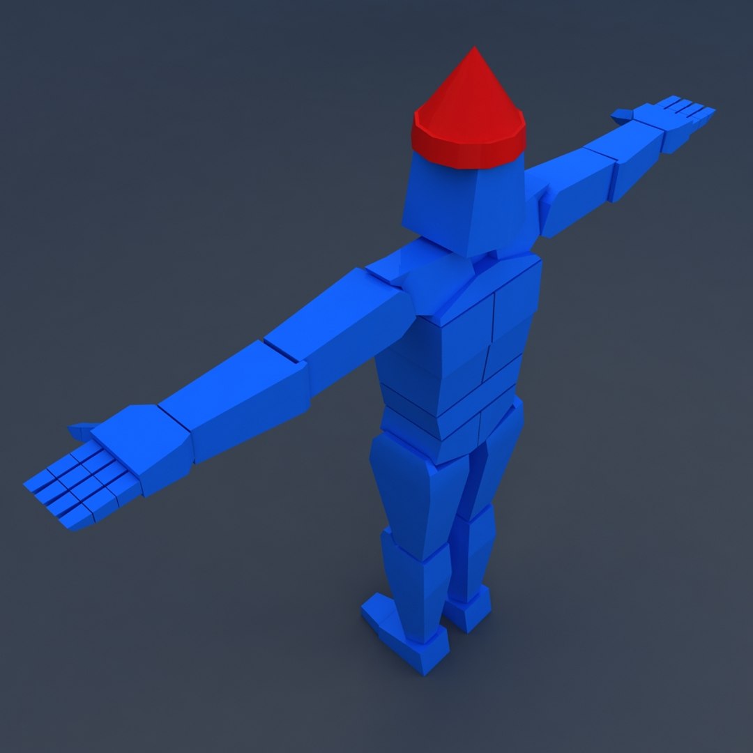 3D Muscular Rag Doll Character Model - TurboSquid 1213853