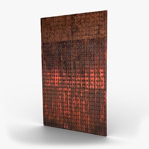 Medieval Riveted Iron Gate Panel