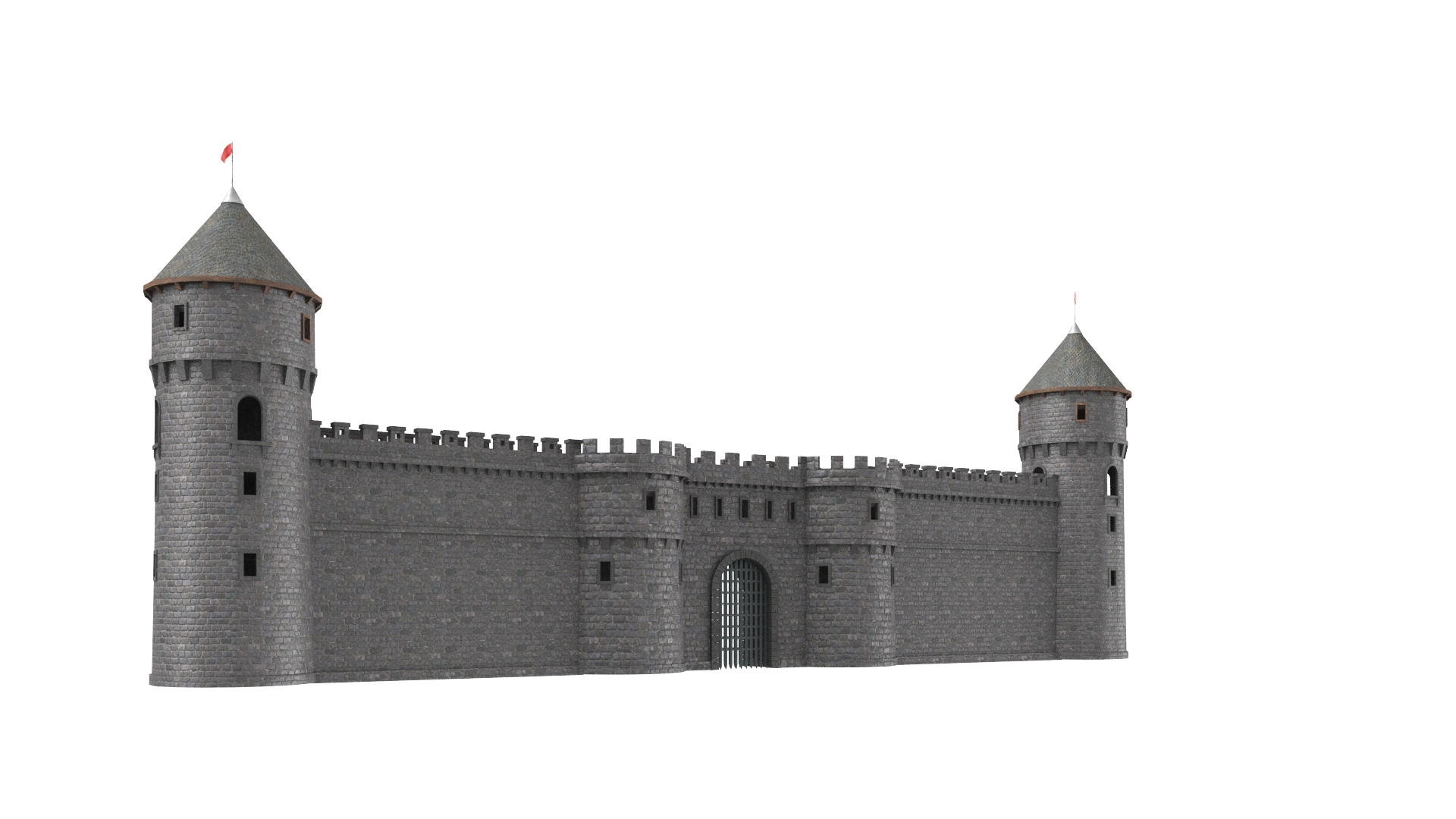 Real castle gate 3D model - TurboSquid 1438646