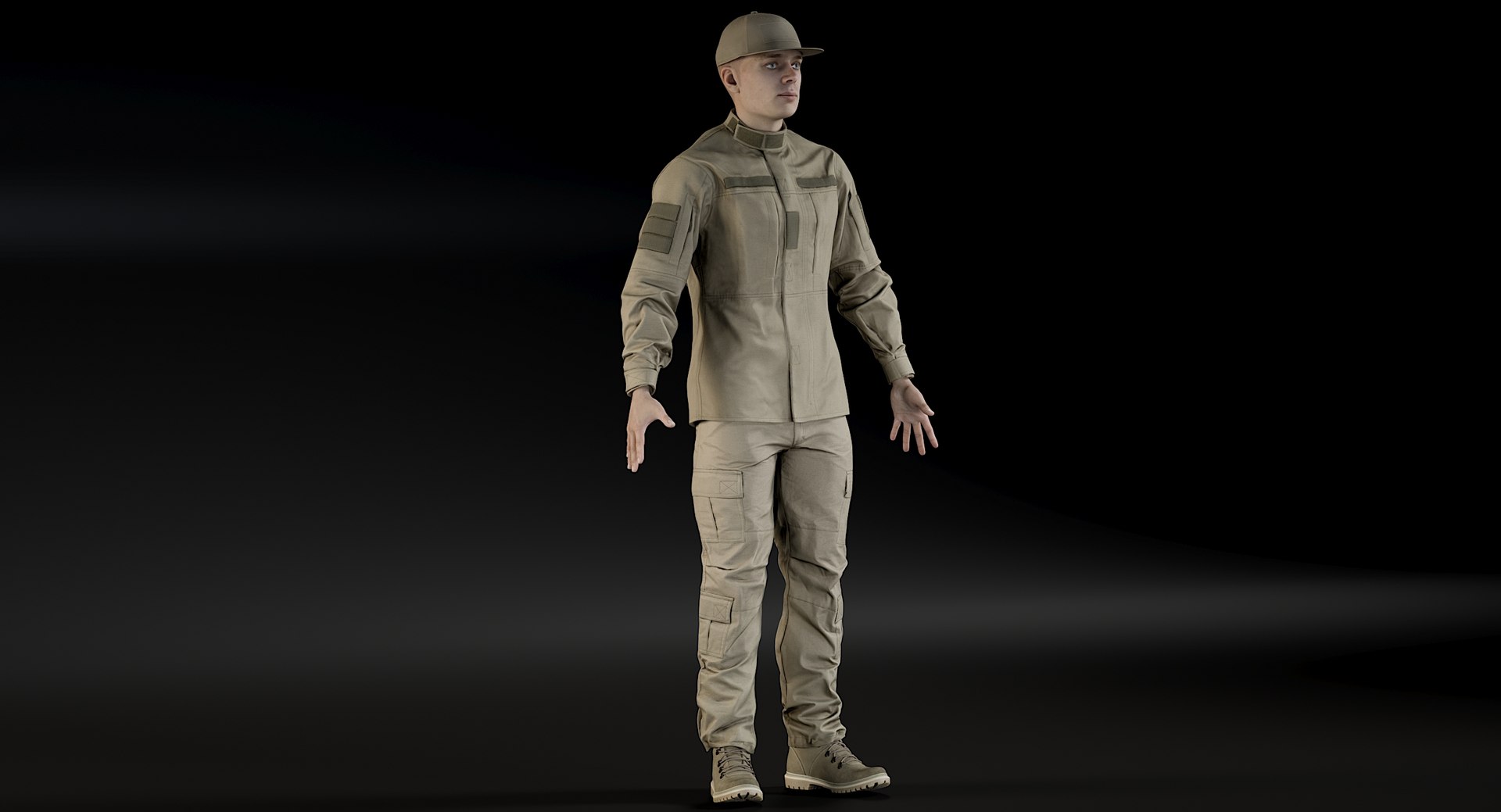 3D realistic soldier andrew uniform model TurboSquid 1468629
