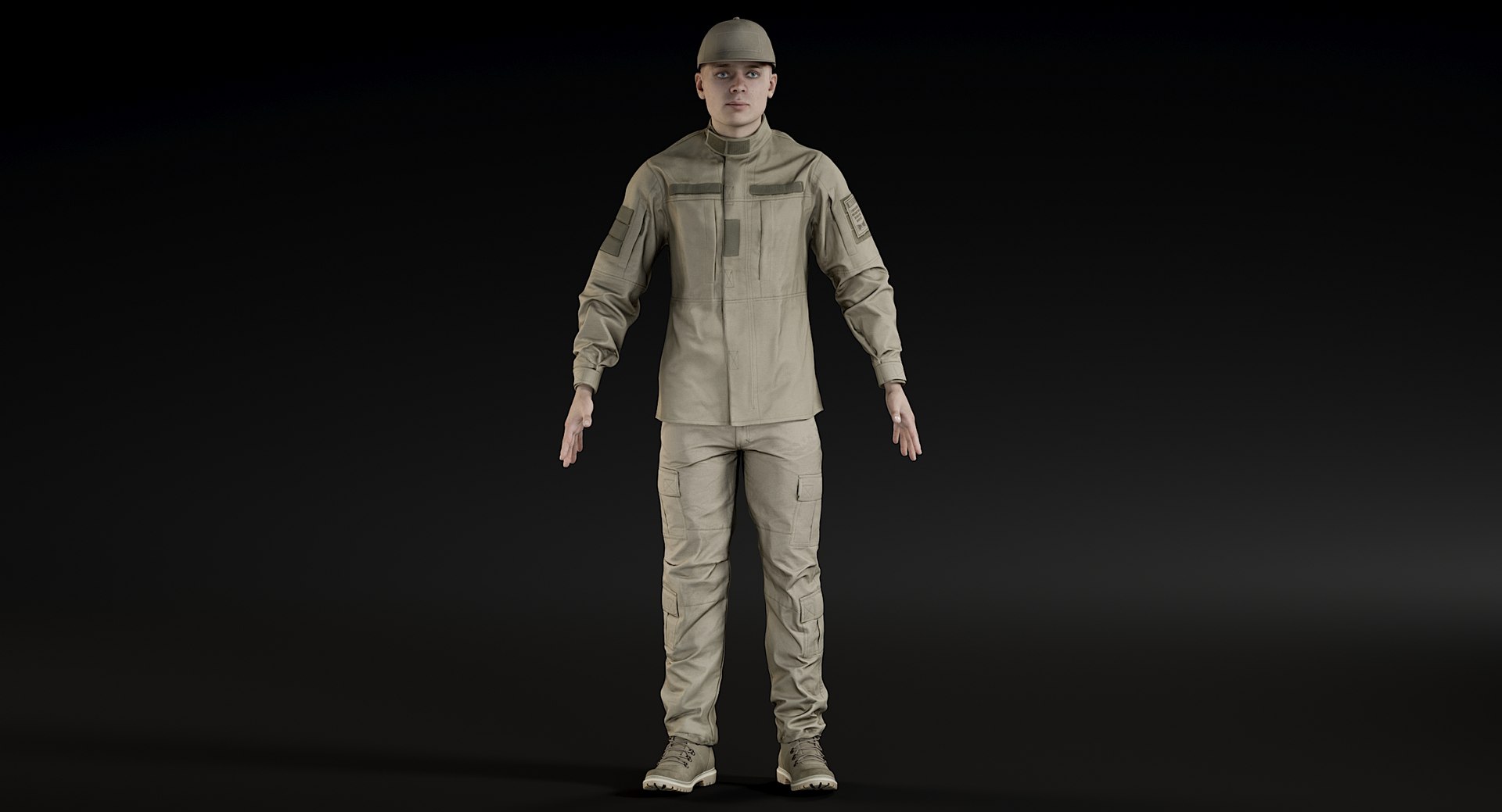 3D realistic soldier andrew uniform model TurboSquid 1468629