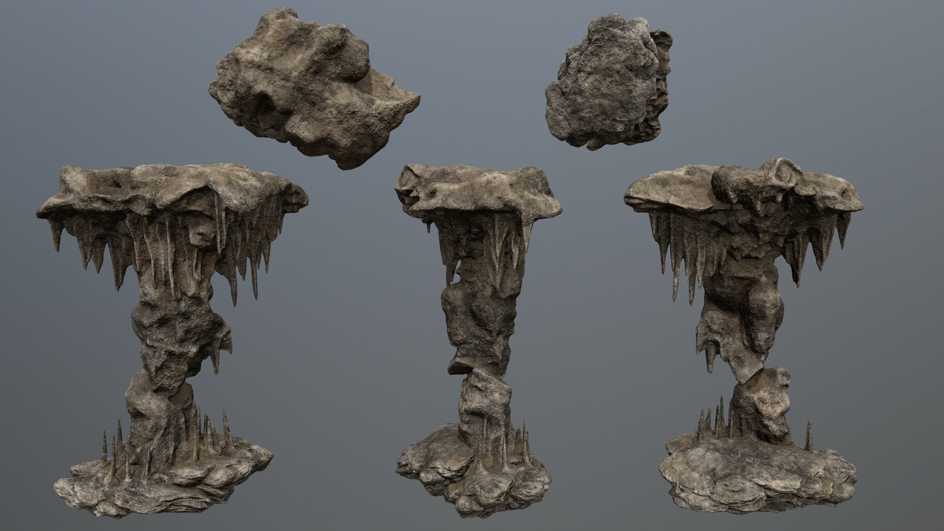 3D Model Cave Rocks - TurboSquid 2371278