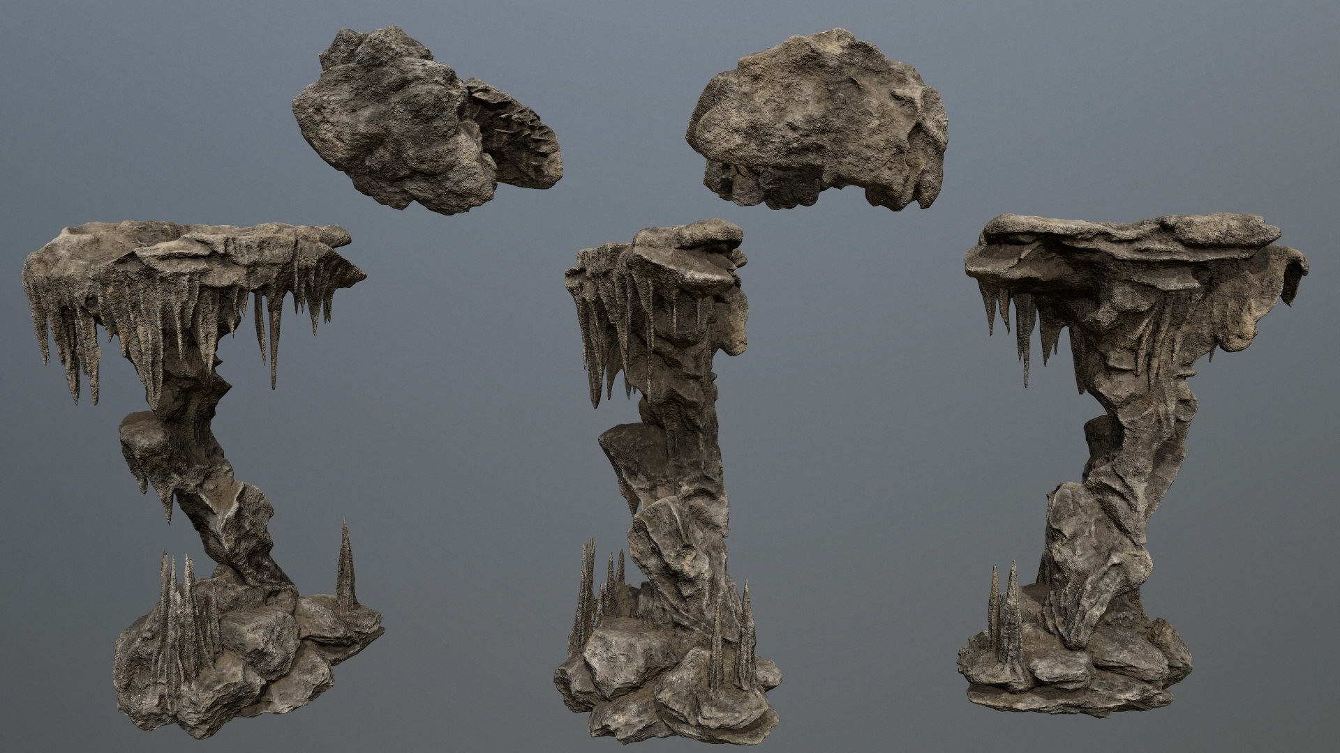 3D Model Cave Rocks - TurboSquid 2371278