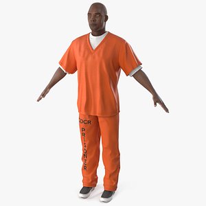 Black Male Prisoner A-Pose