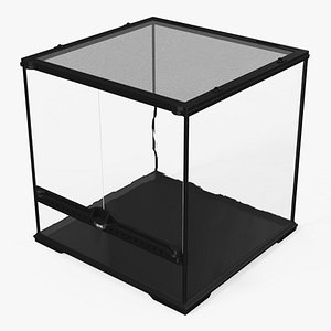 3D Small Empty Cubic Terrarium
