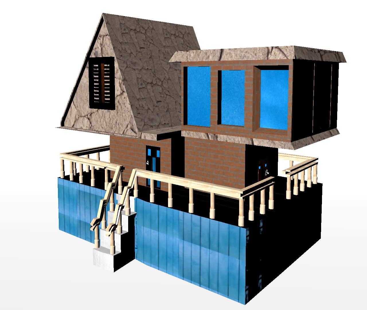 Family House 3D Model - TurboSquid 1192372