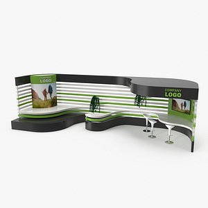 exhibition expo stand 3D model