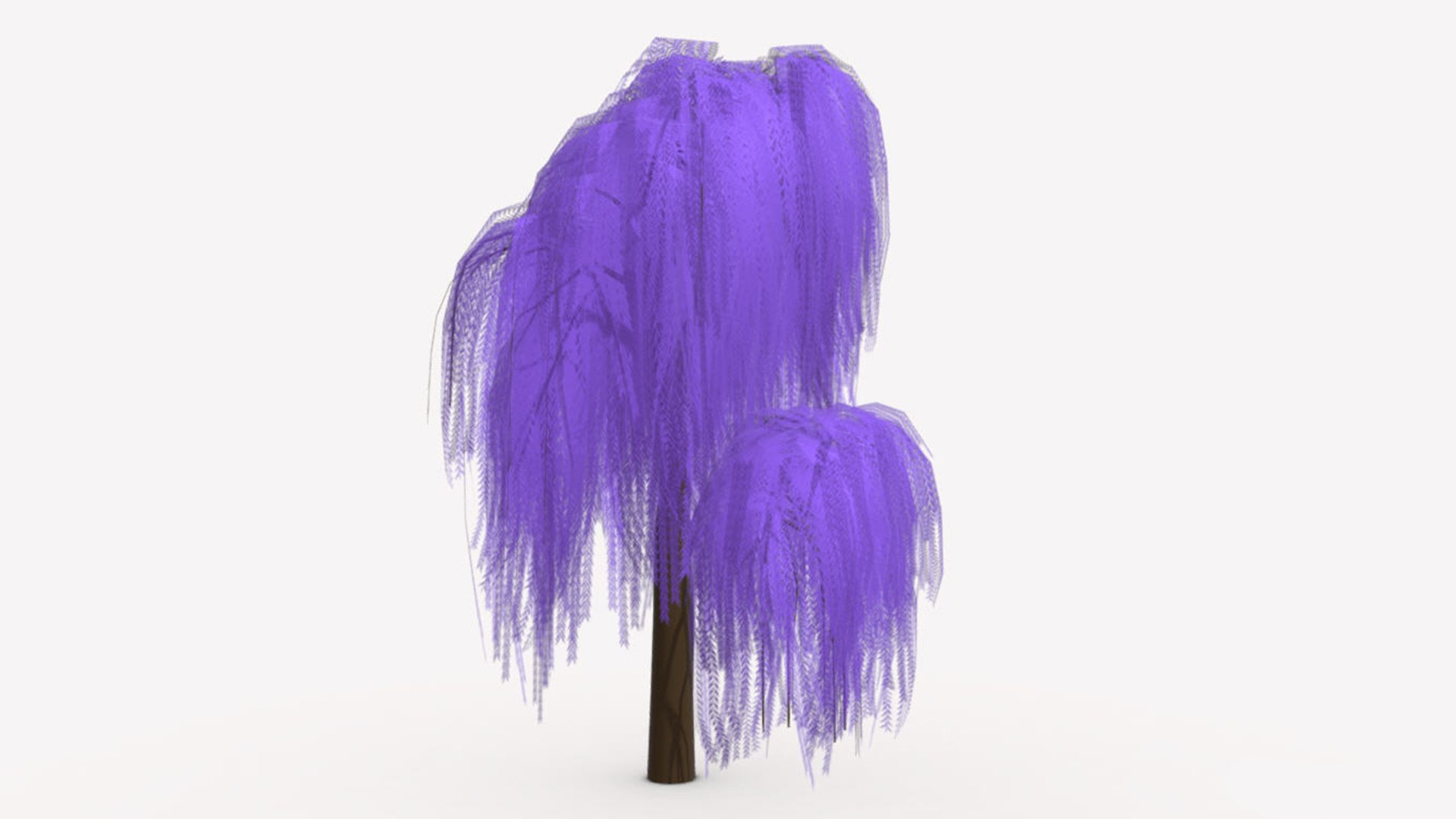 3D Weeping Tree Parpale Color Model - TurboSquid 2244604