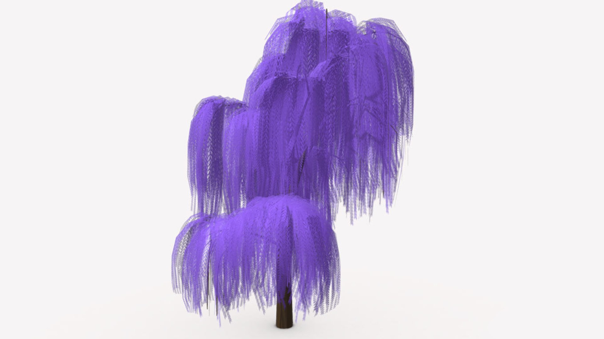 3D Weeping Tree Parpale Color Model - TurboSquid 2244604