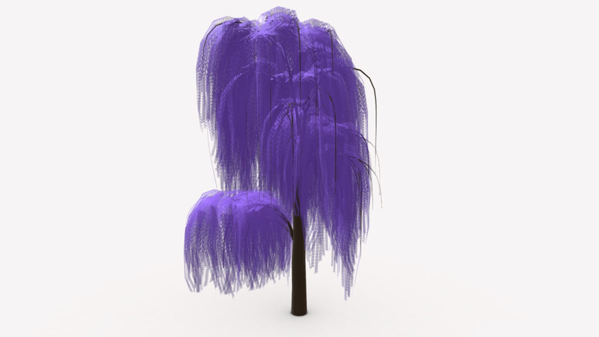 3D Weeping Tree Parpale Color Model - TurboSquid 2244604
