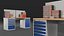 Workshop Table with Modular Storage System 3D model
