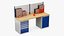 Workshop Table with Modular Storage System 3D model