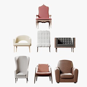 chair pack 3D model