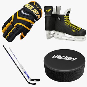 3d ice hockey gloves skates