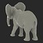 Baby Elephant Pose 2 3D-Modell