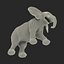 Baby Elephant Pose 2 3D-Modell
