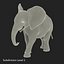 Baby Elephant Pose 2 3D-Modell