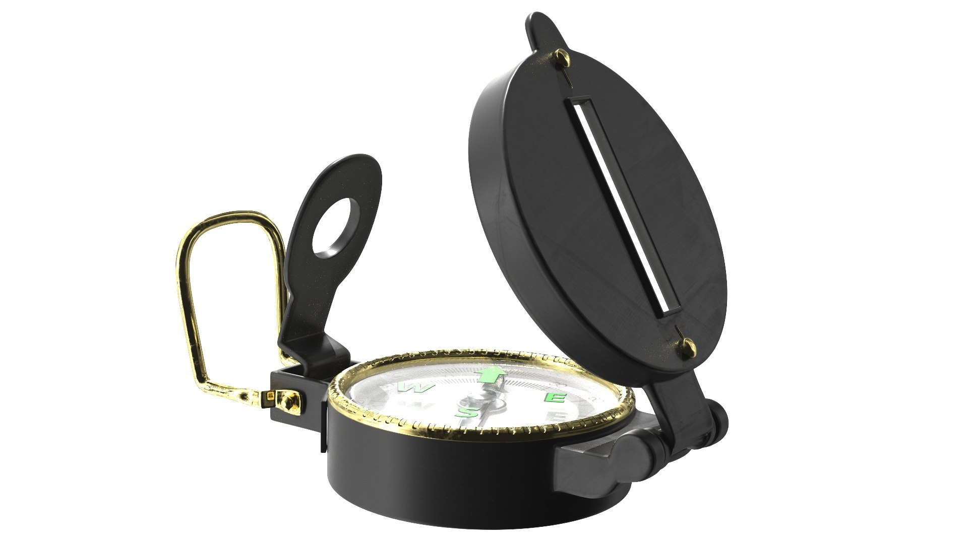Hiking Compass - Middle - Low Poly(1) 3D Model - TurboSquid 1839496