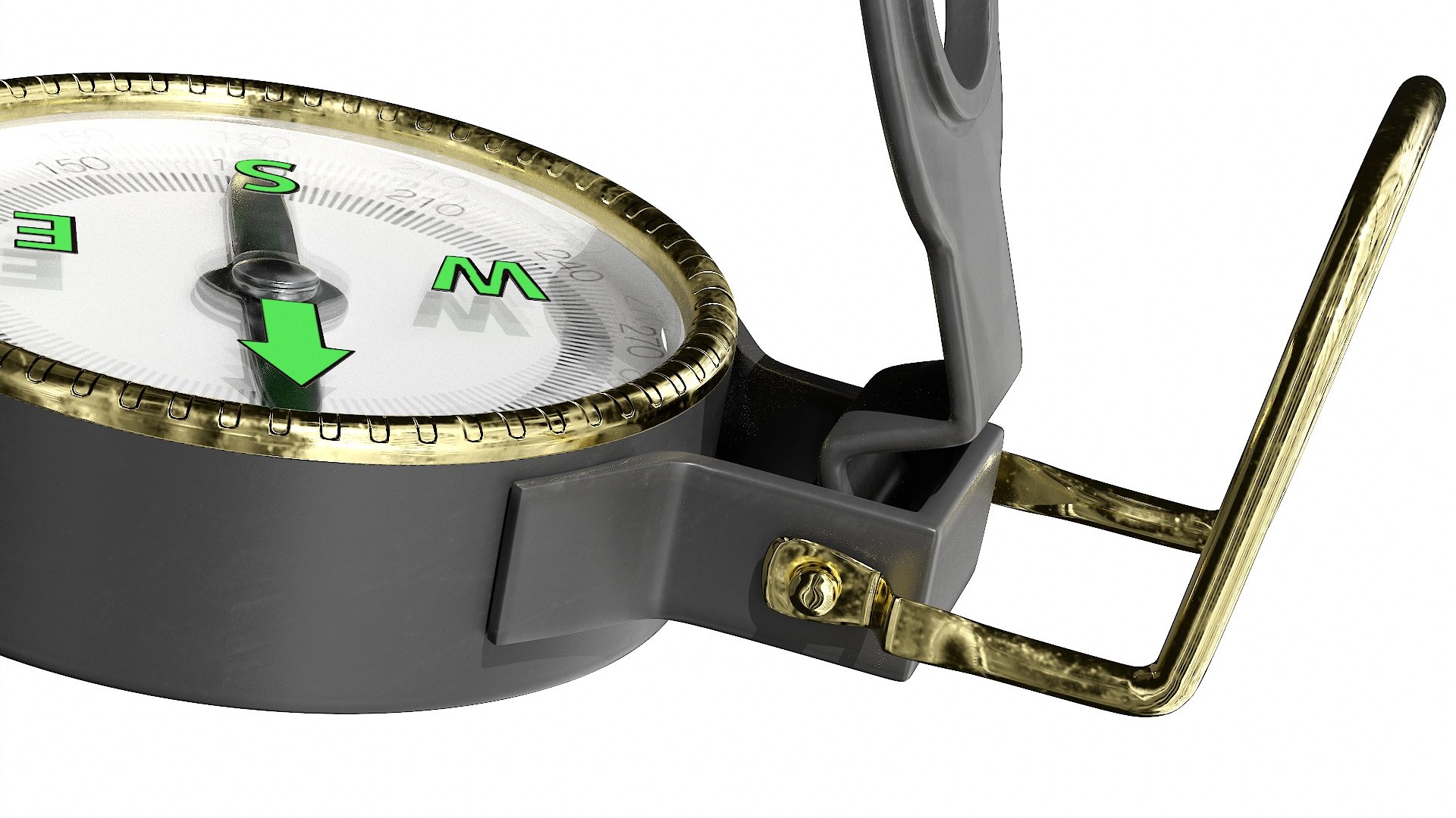 Hiking Compass - Middle - Low Poly(1) 3D Model - TurboSquid 1839496