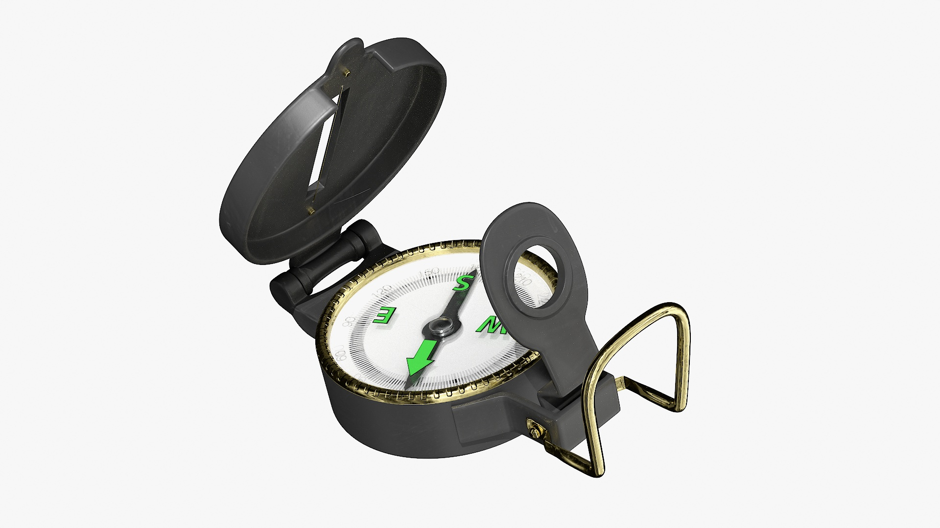 Hiking Compass - Middle - Low Poly(1) 3D Model - TurboSquid 1839496