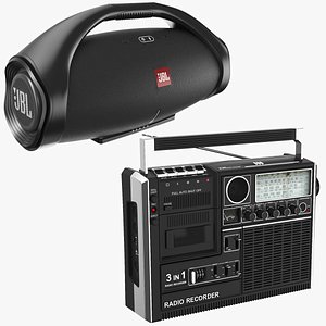 Cassette Player And JBL Boombox