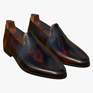 3D Leather Shoes Realistic Very Nice Colors model
