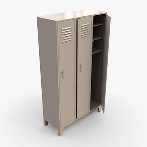 PBR School Gym Locker 08 - White