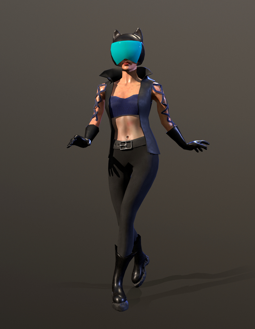 ヘルメットの低ポリガール3Dモデル - TurboSquid 1772886