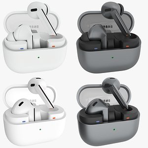 Samsung Galaxy Buds 3 and Buds 3 Pro Collection 3D model