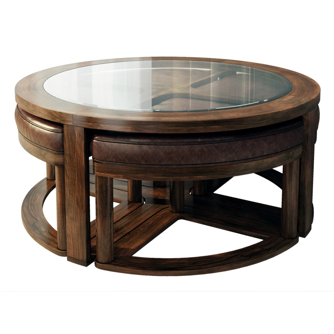 3D Round Coffee Table Hannery By Ashley - TurboSquid 1918151