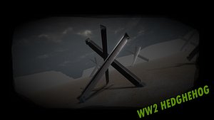 WW2 HedgeHog Low-Poly