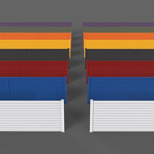 PBR Metal Fence 1 3D model