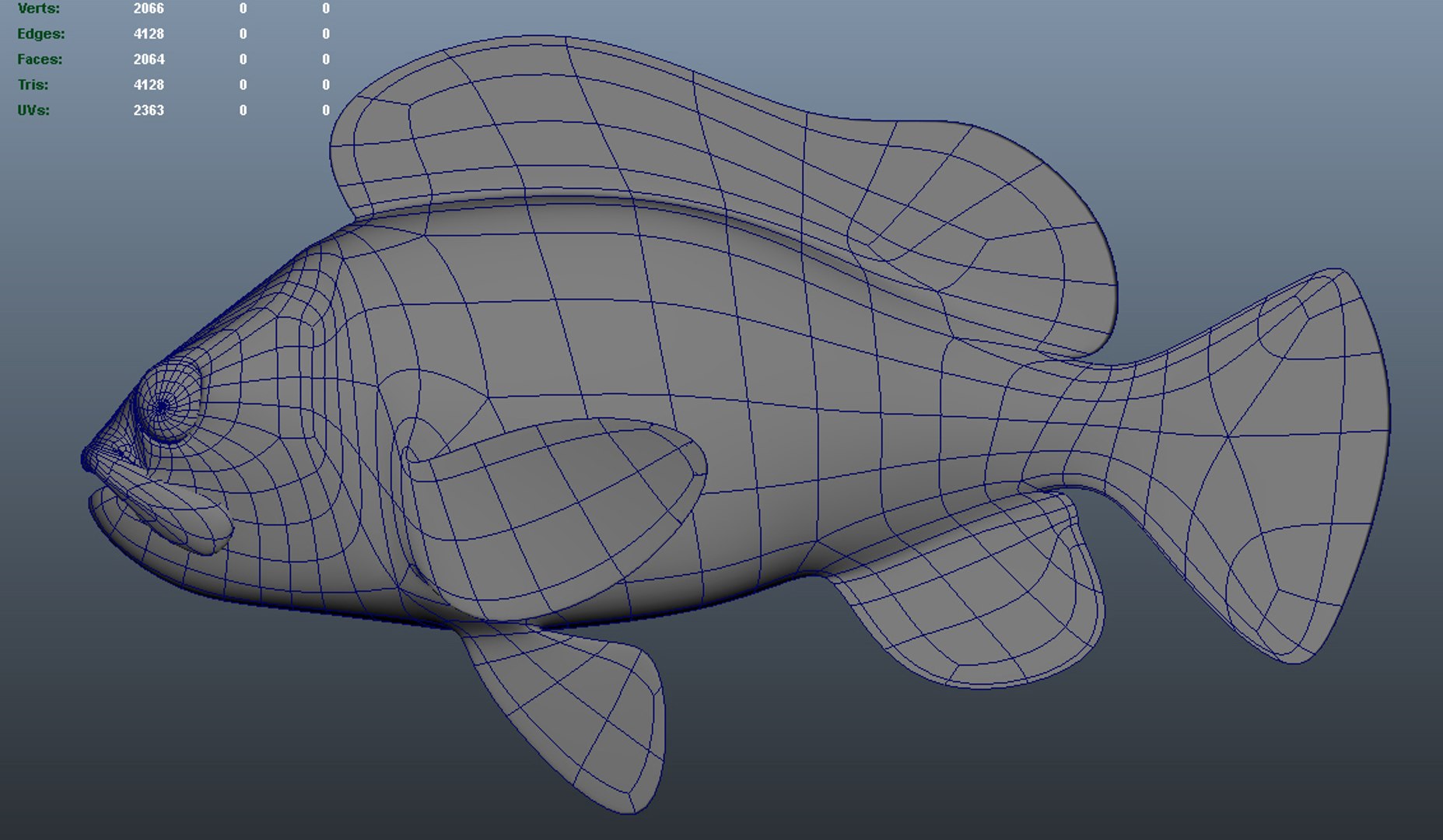 Grass Rockfish Light Version Model TurboSquid 1599145