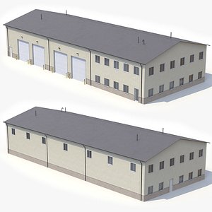 Industrial Building 38 PBR 3D