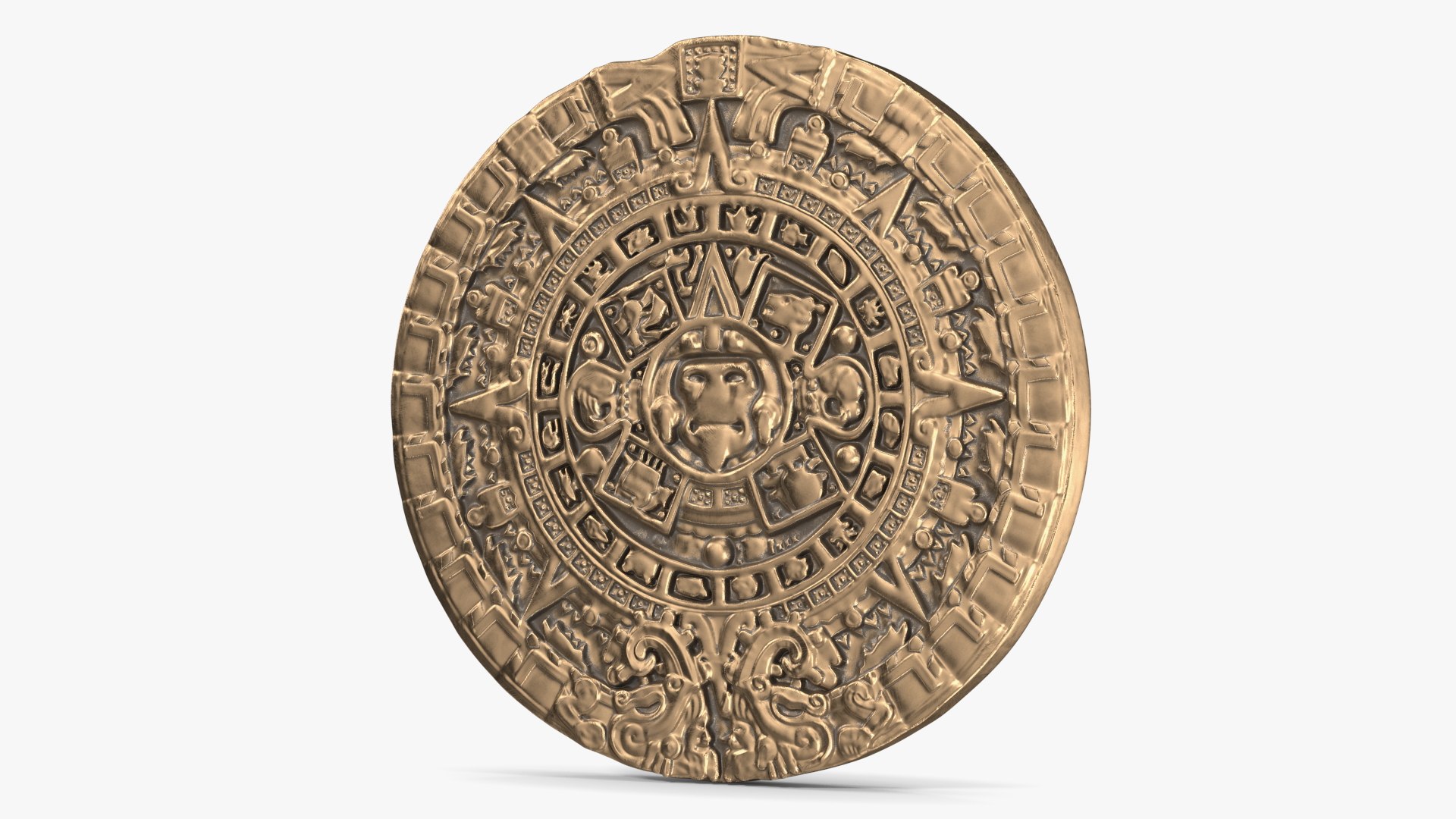 Maya Calendar Bronze Model - TurboSquid 1902752, image size:1920x1080