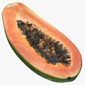 Papaya 01 Half 3D model