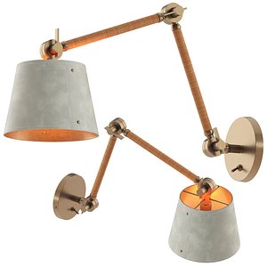 Cognac Hendrick Articulating Sconce model