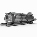 Private Submarine 3D Model