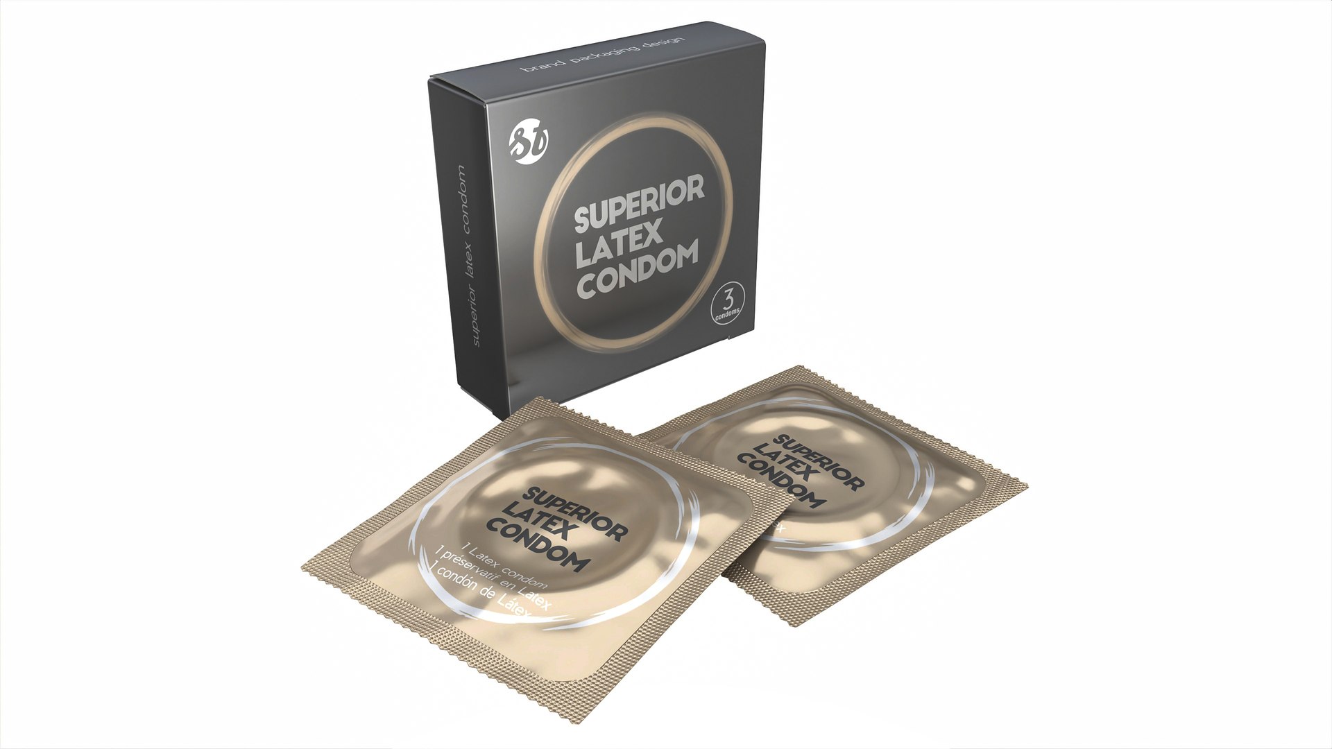 Condom Small Box With Packages 02 3D - TurboSquid 2277921