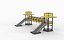 Steel Pedestrian Bridge 3D model