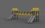 Steel Pedestrian Bridge 3D model