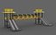 Steel Pedestrian Bridge 3D model