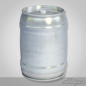 3d model beer keg