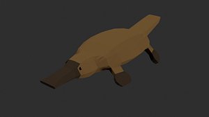 3D Lowpoly Platypus