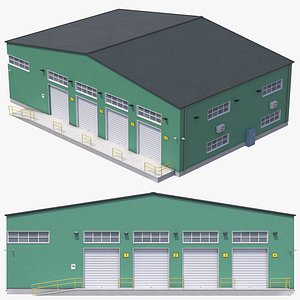 3D Green Industrial Building