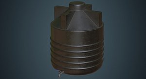 3D water tank 1b model
