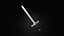 metal sword 3d model 
