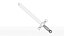 metal sword 3d model 