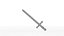 metal sword 3d model 